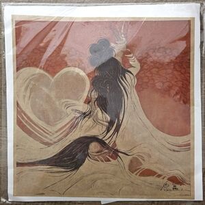 Elegant Art Print with Flowing Hair Design